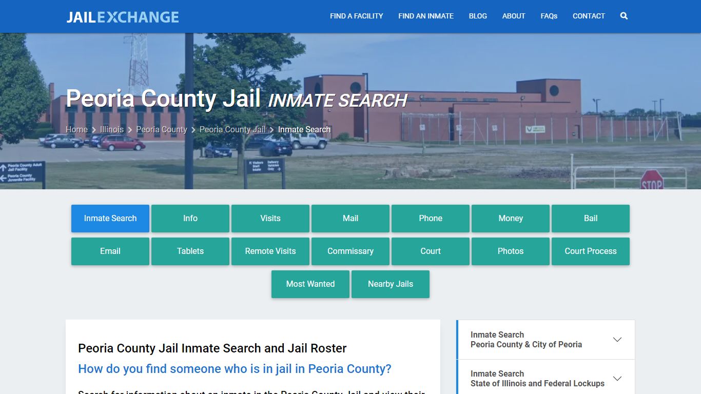 Inmate Search: Roster & Mugshots - Peoria County Jail, IL